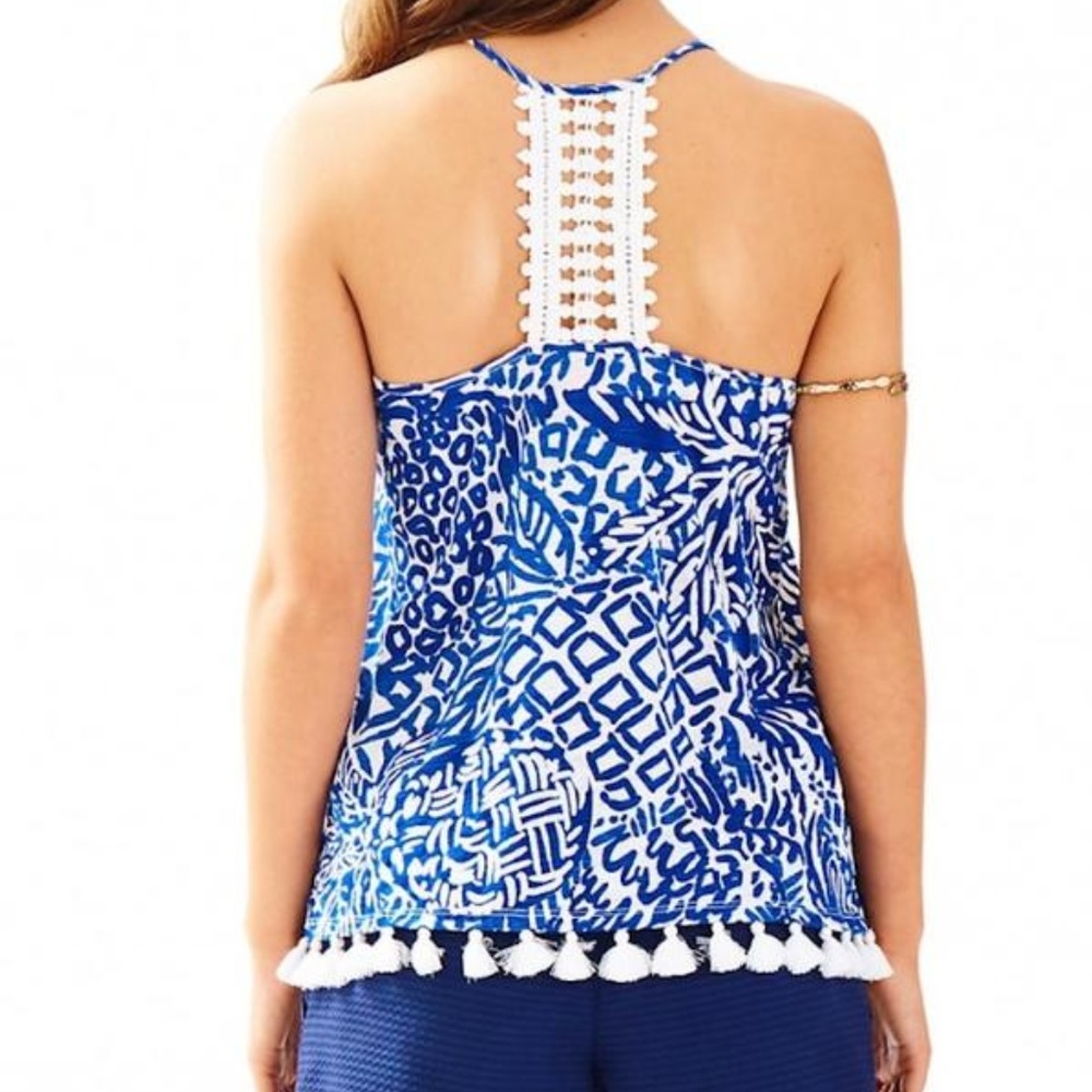 Lilly Pulitzer Nya Tank in "Indigo Home Slice"